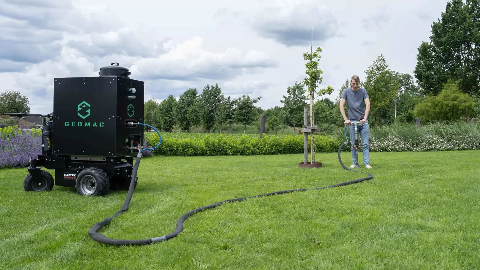 Boom planten met GEOMAC
